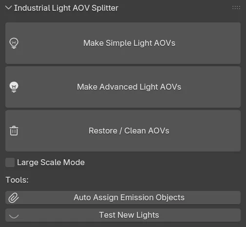 Industrial Light AOV Splitter